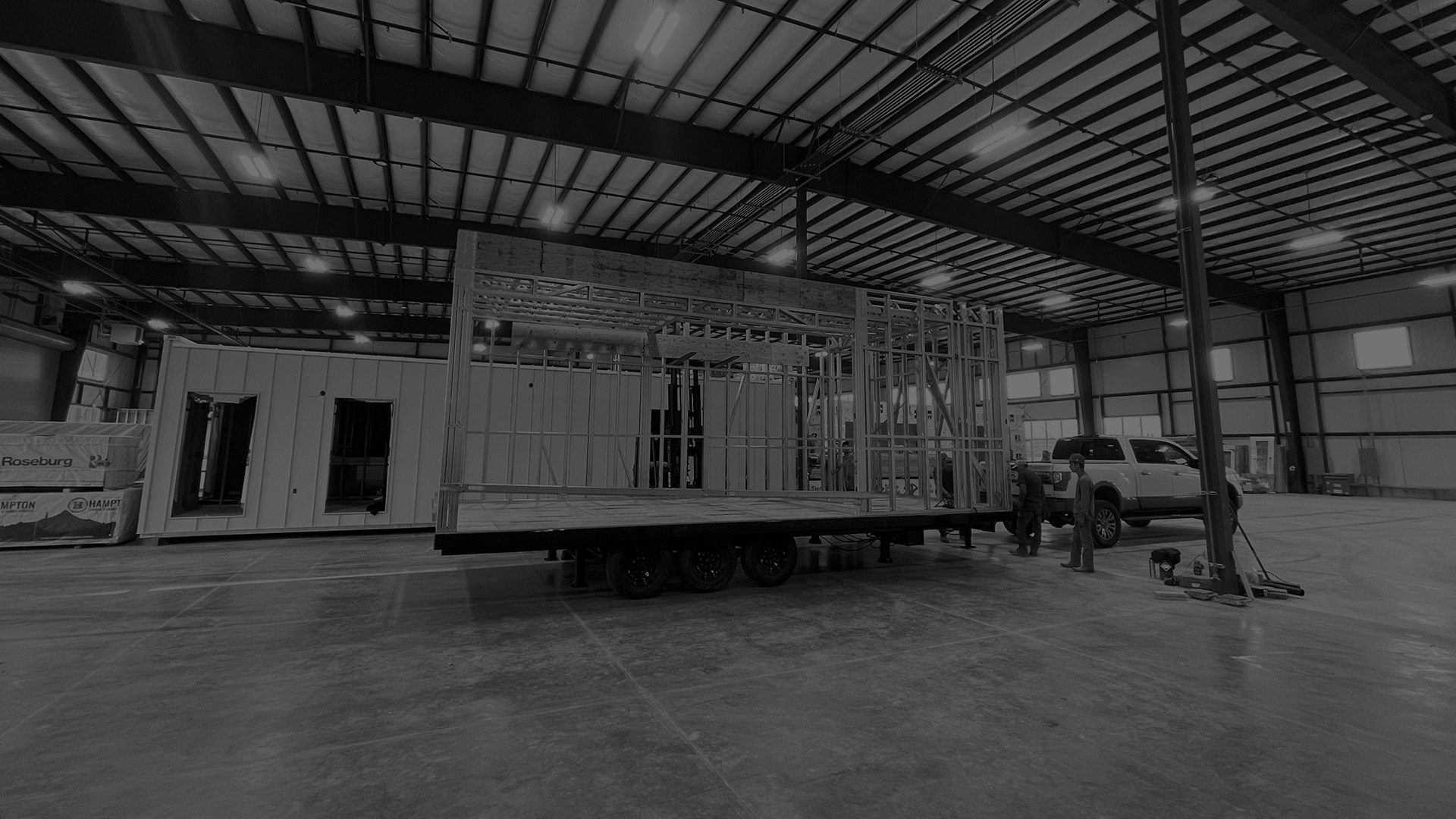 Perch under construction in the factory
