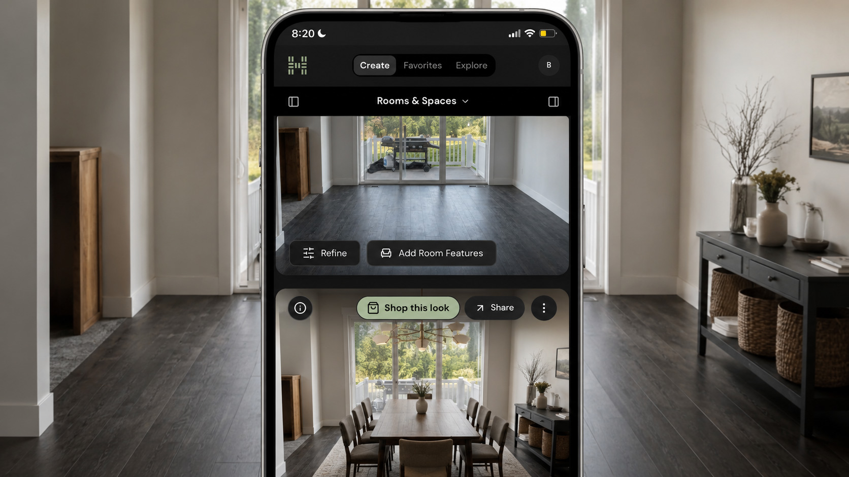 Homeform room visualization web app
