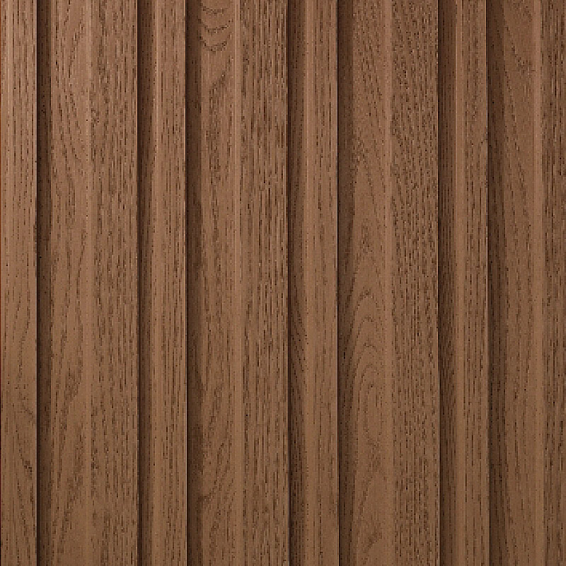 Medium Walnut Board & Batten Composite Siding